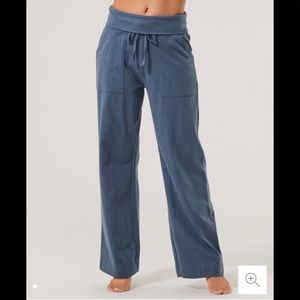 Pact NIB slate blue organic lounge pant